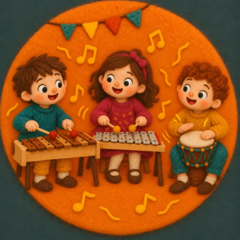 Orff music class for children ages 5 to 7 at RiTMiTiKiDS